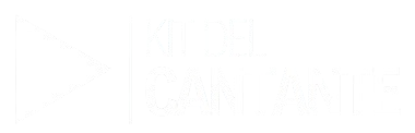 Logo Kit del cantante blanco